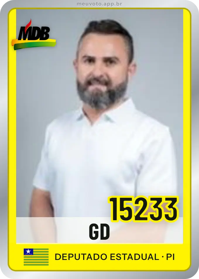 Carta de Gd, número 15233, MDB