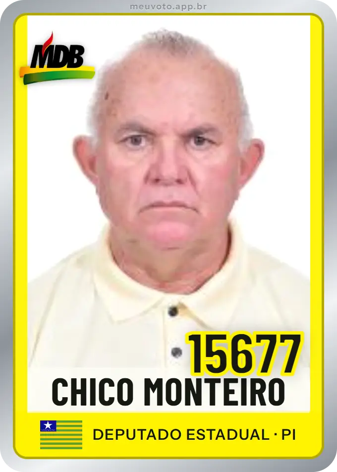 Carta de Chico Monteiro, número 15677, MDB