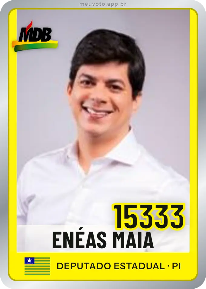 Carta de Enéas Maia, número 15333, MDB