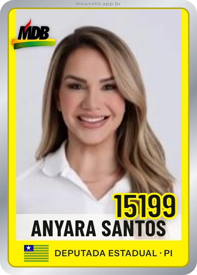 Carta de Anyara Santos, número 15199, MDB