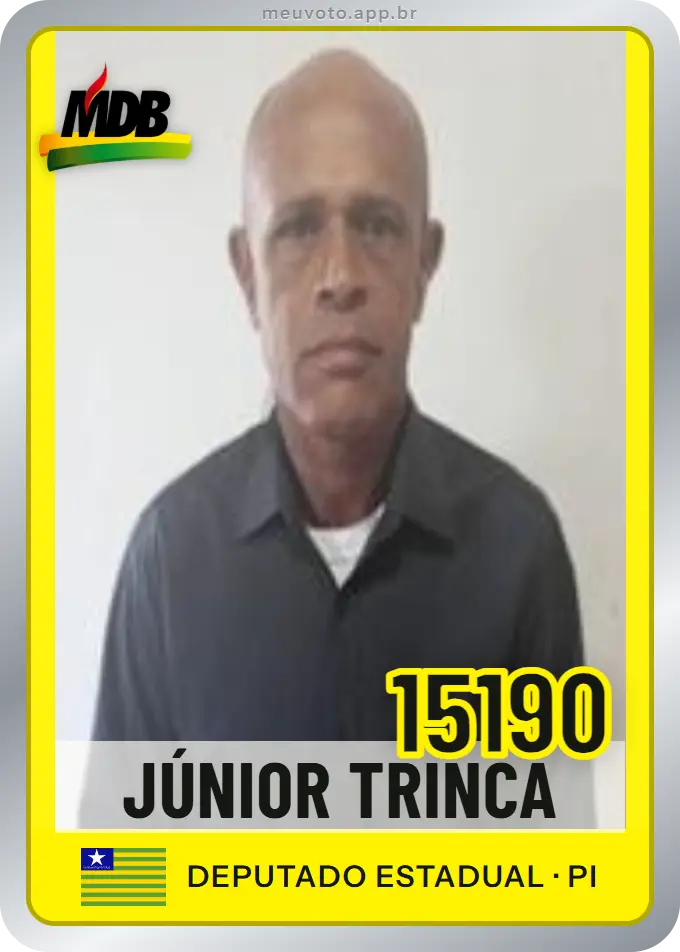 Carta de Júnior Trinca, número 15190, MDB