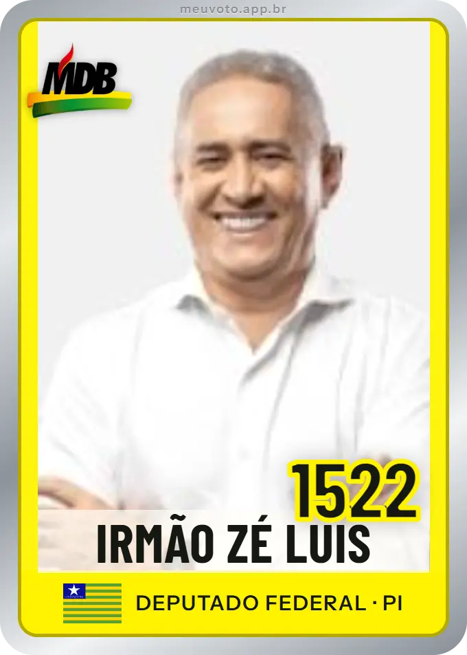 Carta de Irmão Zé Luis, número 1522, MDB