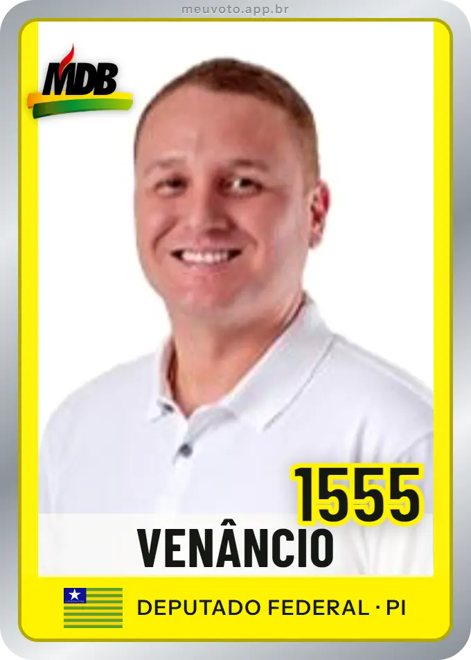 Carta de Venâncio, número 1555, MDB
