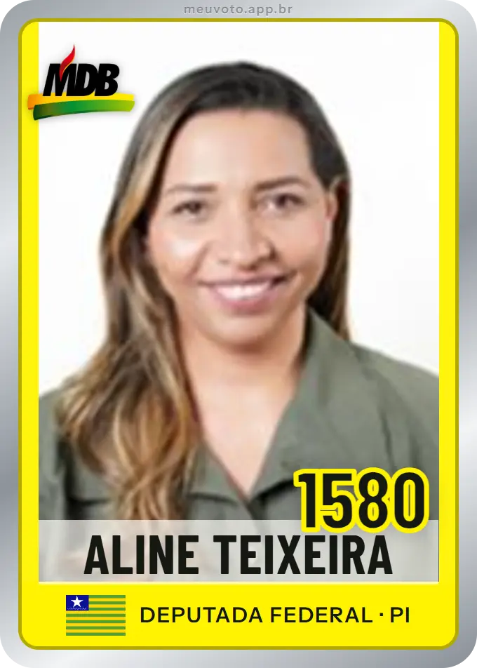 Carta de Aline Teixeira, número 1580, MDB