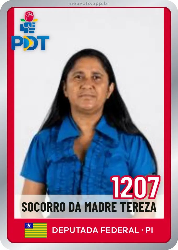 Carta de Socorro da Madre Tereza, número 1207, PDT