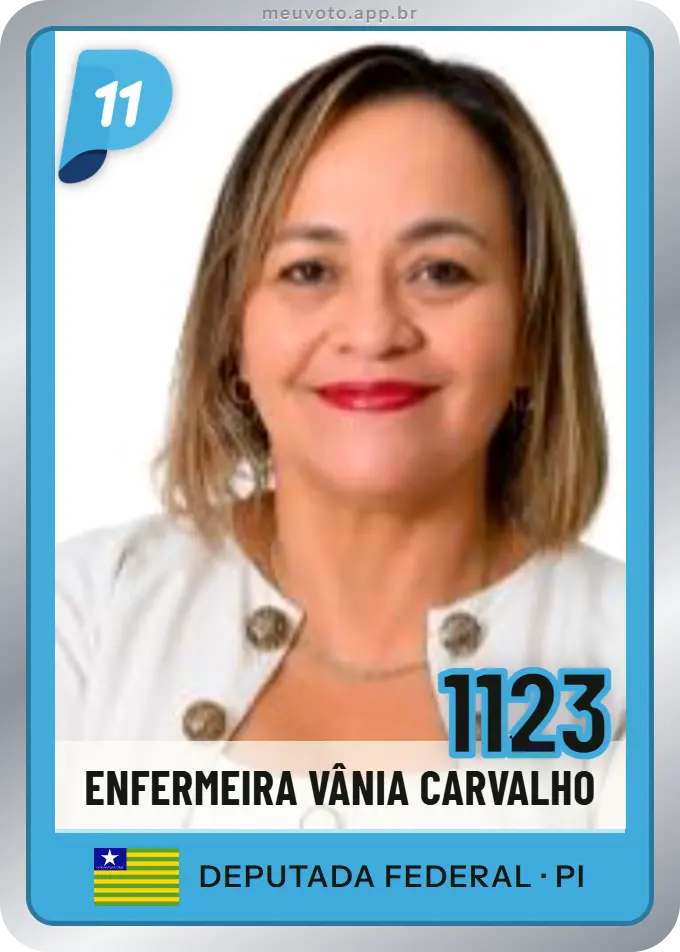 Carta de Enfermeira Vânia Carvalho, número 1123, PP