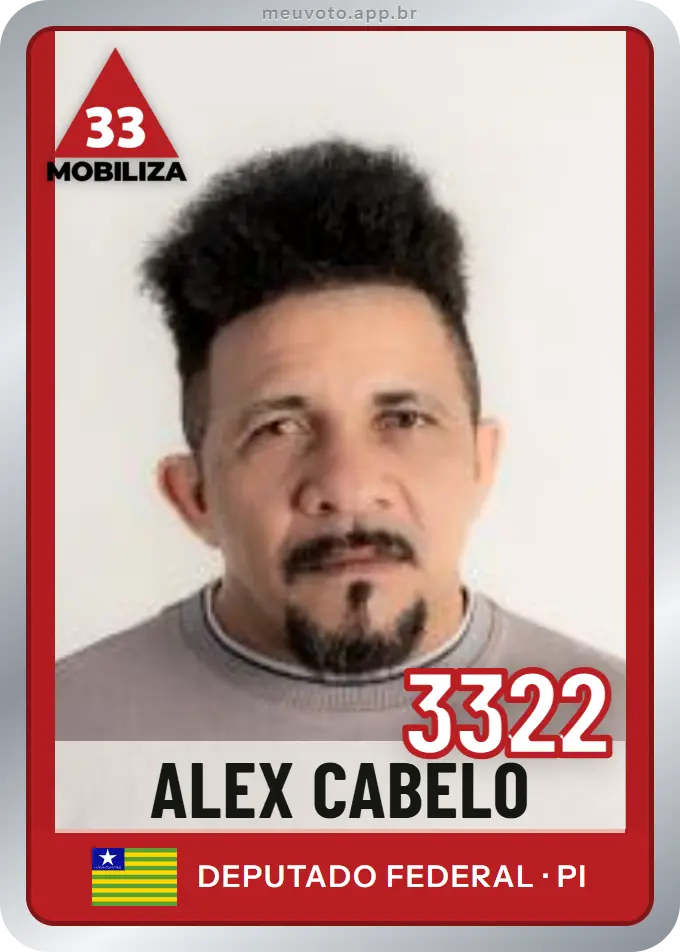 Carta de Alex Cabelo, número 3322, Mobiliza