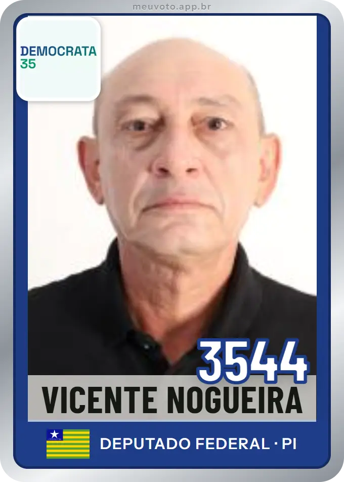 Carta de Vicente Nogueira, número 3544, Democrata