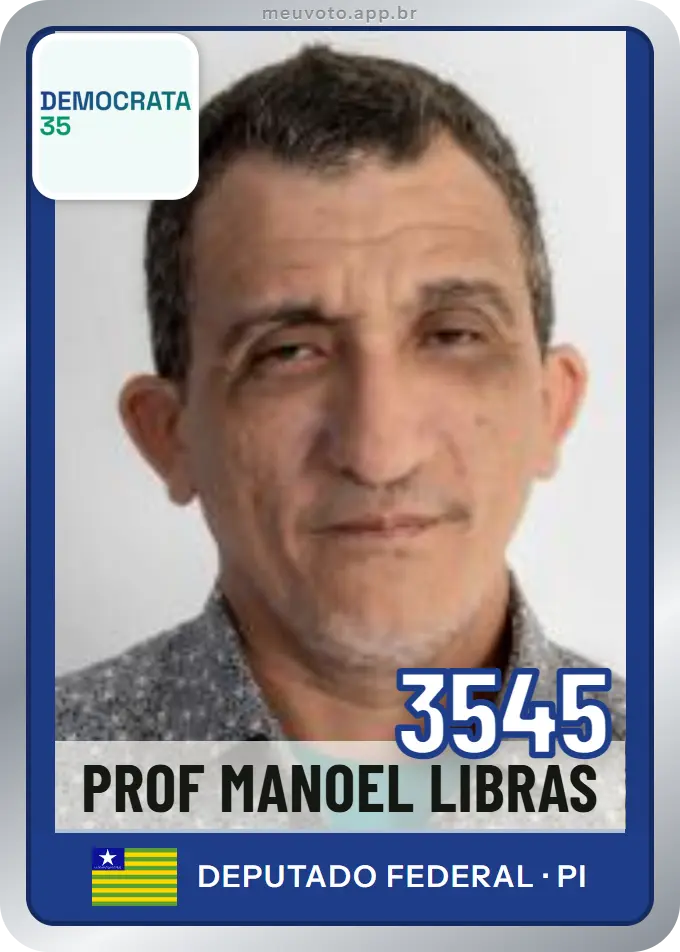 Carta de Prof Manoel Libras, número 3545, Democrata