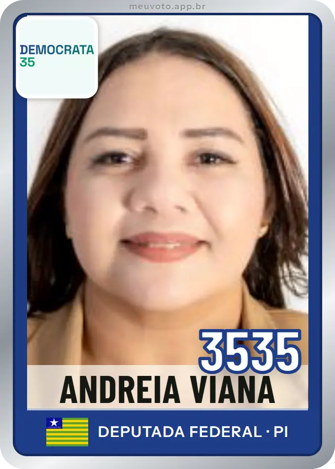 Carta de Andreia Viana, número 3535, Democrata