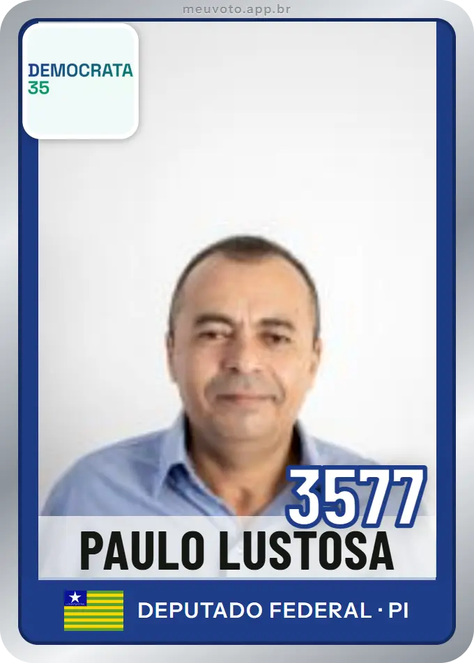 Carta de Paulo Lustosa, número 3577, Democrata