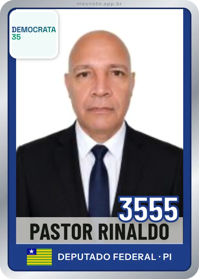 Carta de Pastor Rinaldo, número 3555, Democrata