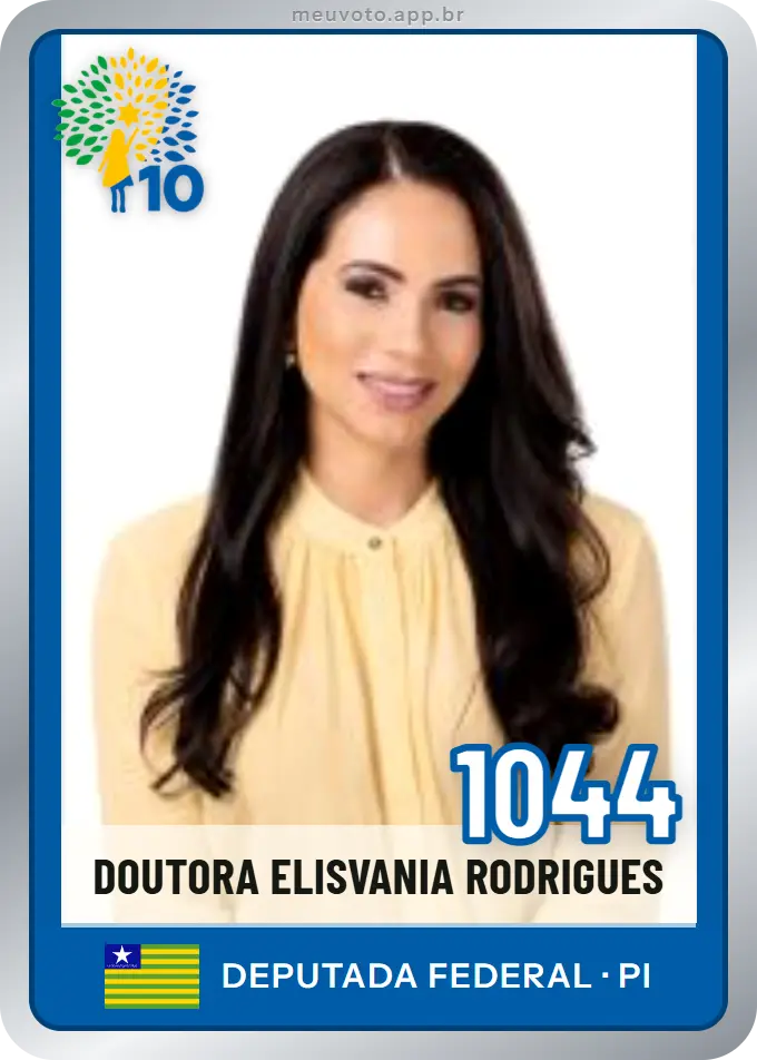 Carta de Doutora Elisvania Rodrigues, número 1044, Republicanos