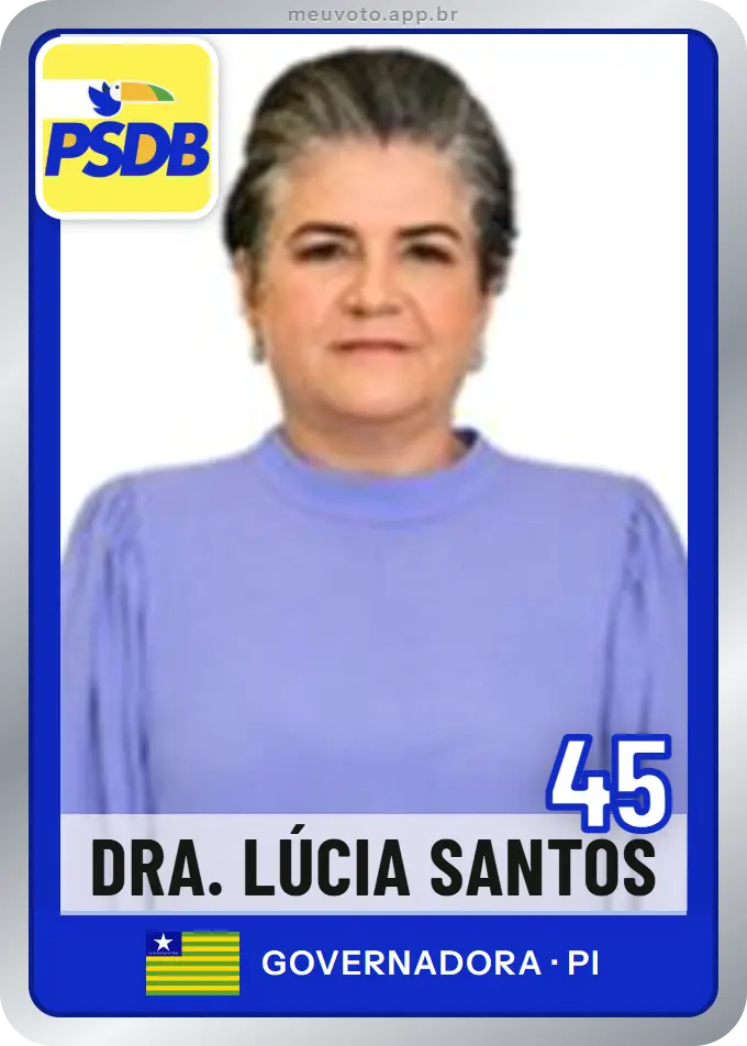 Carta de Dra. Lúcia Santos, número 45, PSDB