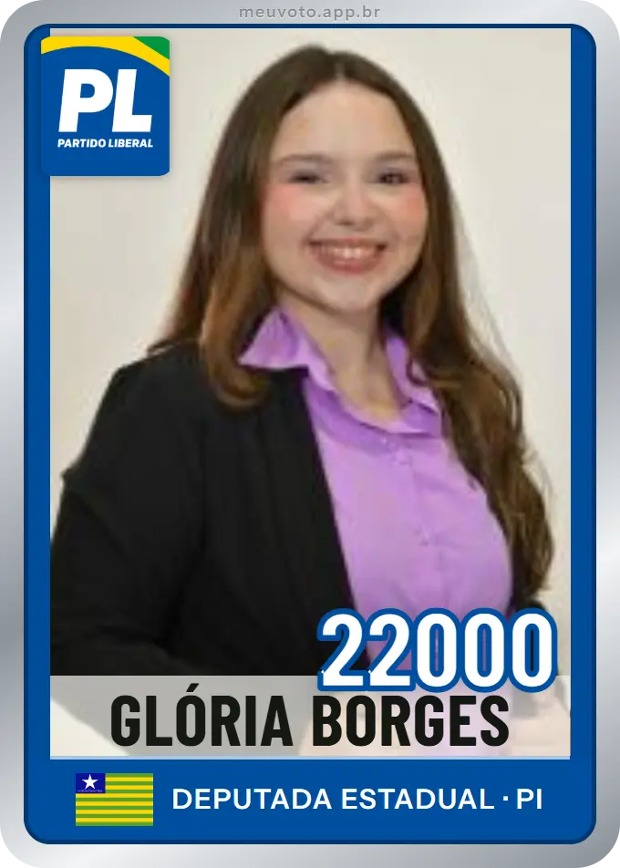 Carta de Glória Borges, número 22000, PL