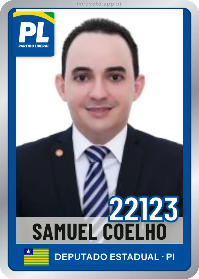 Carta de Samuel Coêlho, número 22123, PL