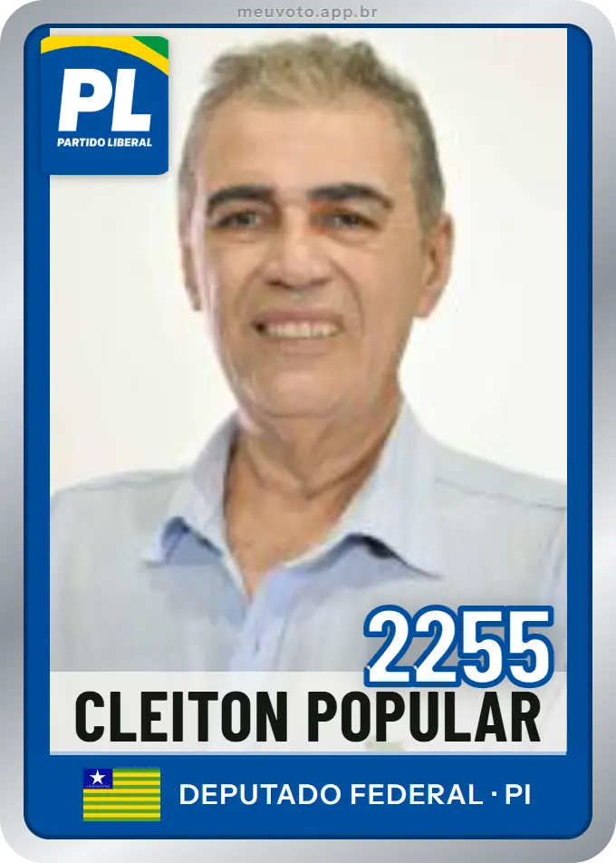 Carta de Cleiton Popular, número 2255, PL