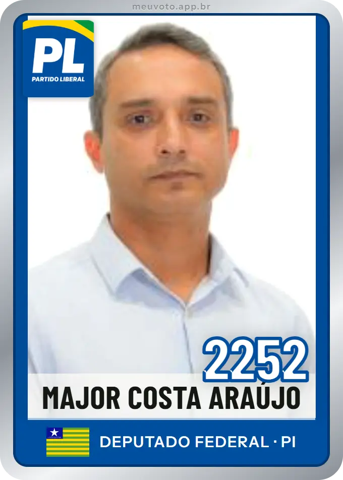 Carta de Major Costa Araújo, número 2252, PL