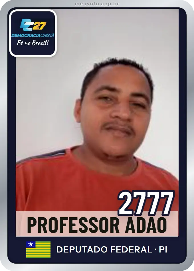 Carta de Professor Adão, número 2777, DC