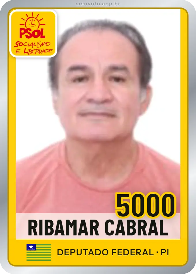 Carta de Ribamar Cabral, número 5000, PSOL