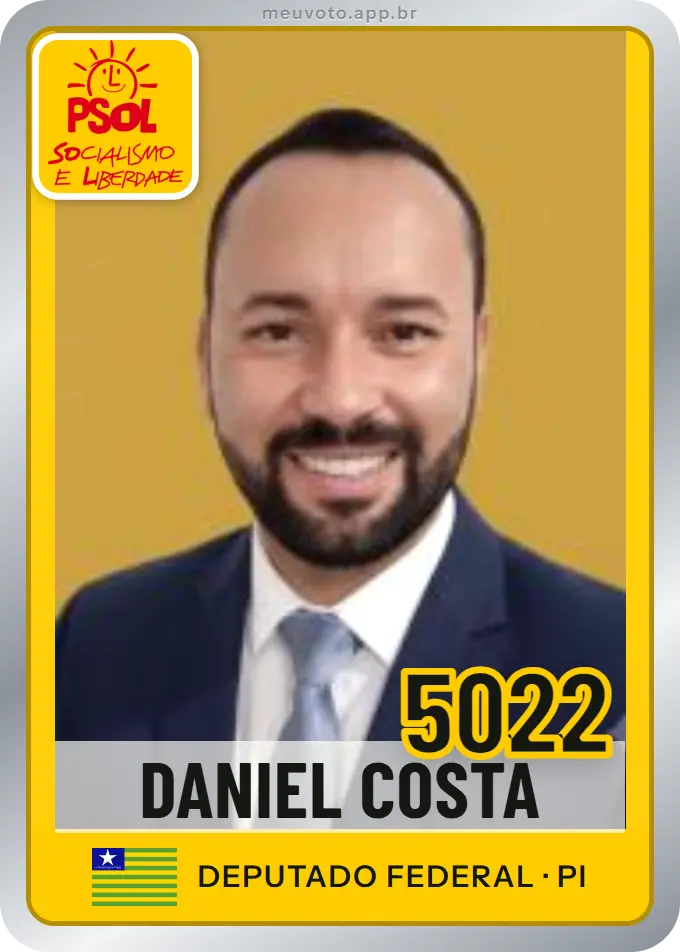 Carta de Daniel Costa, número 5022, PSOL