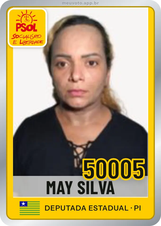 Carta de May Silva, número 50005, PSOL