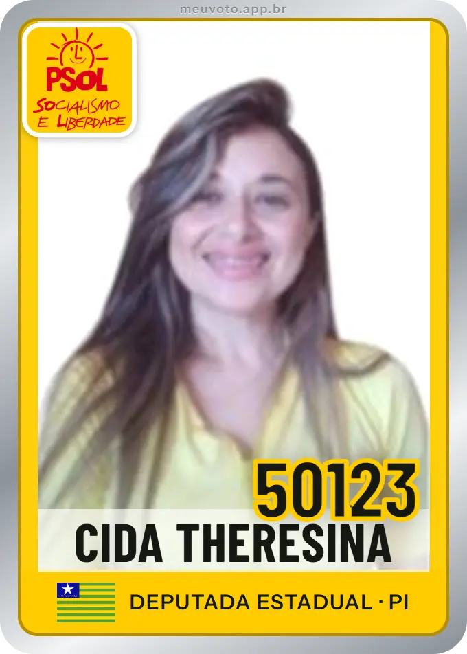 Carta de Cida Theresina, número 50123, PSOL