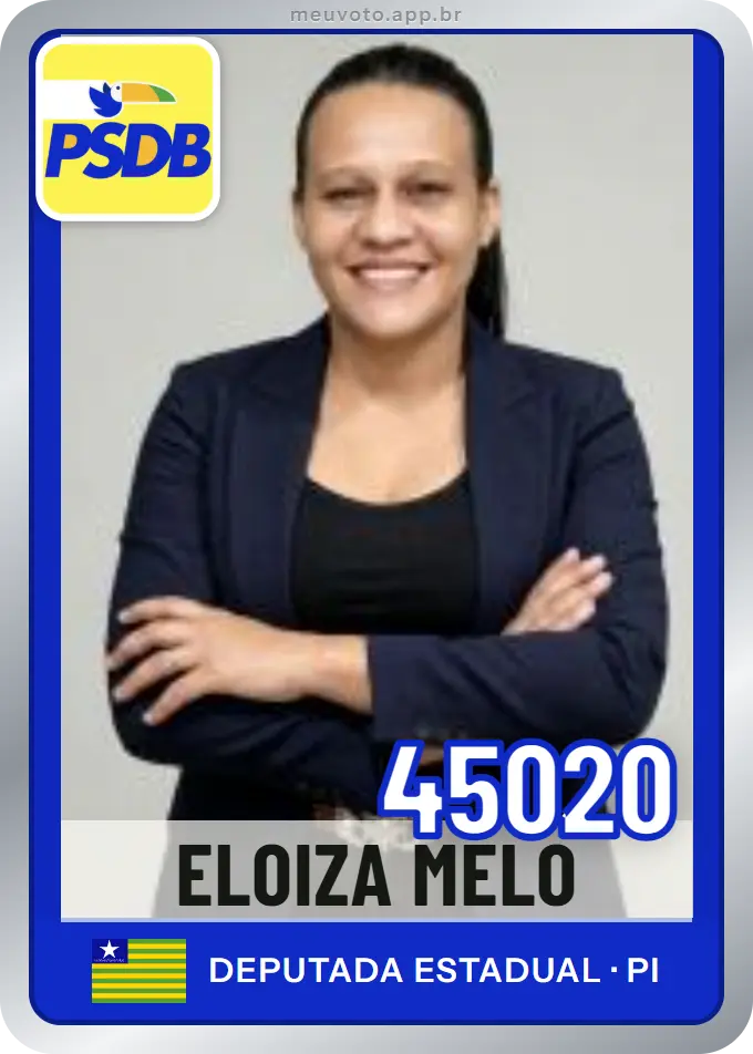 Carta de Eloiza Melo, número 45020, PSDB