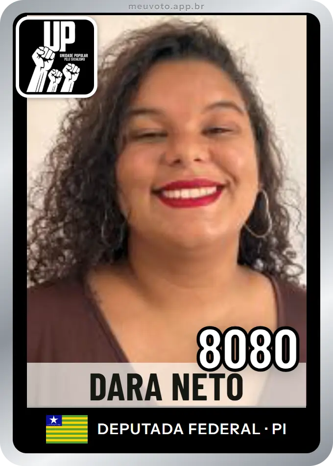 Carta de Dara Neto, número 8080, UP