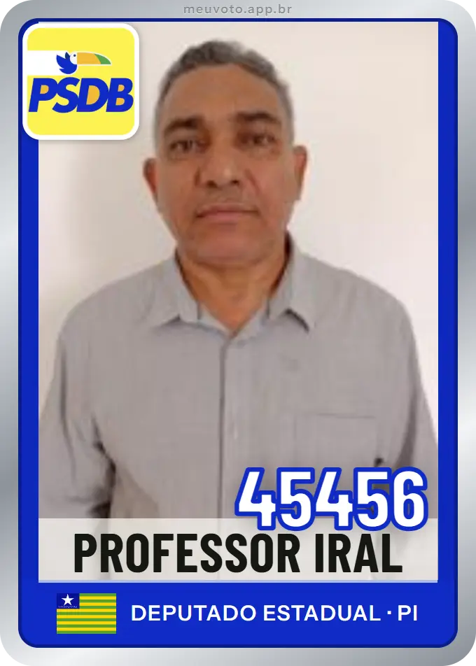 Carta de Professor Iral, número 45456, PSDB
