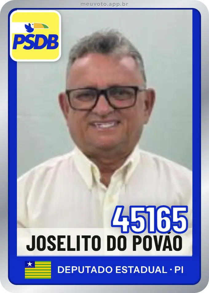 Carta de Joselito do Povão, número 45165, PSDB