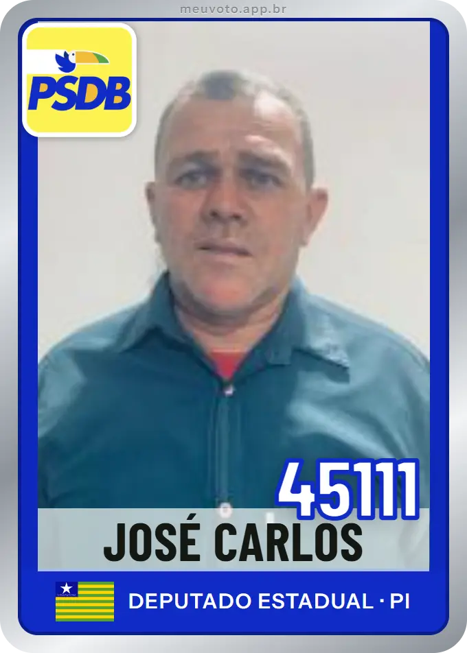 Carta de José Carlos, número 45111, PSDB