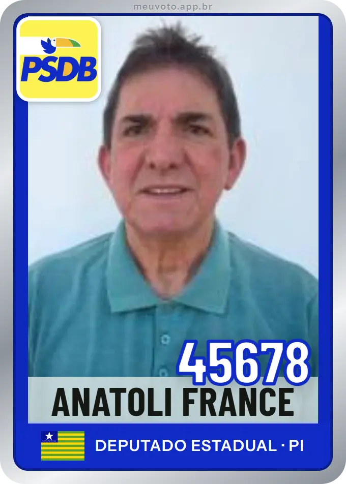 Carta de Anatoli France, número 45678, PSDB