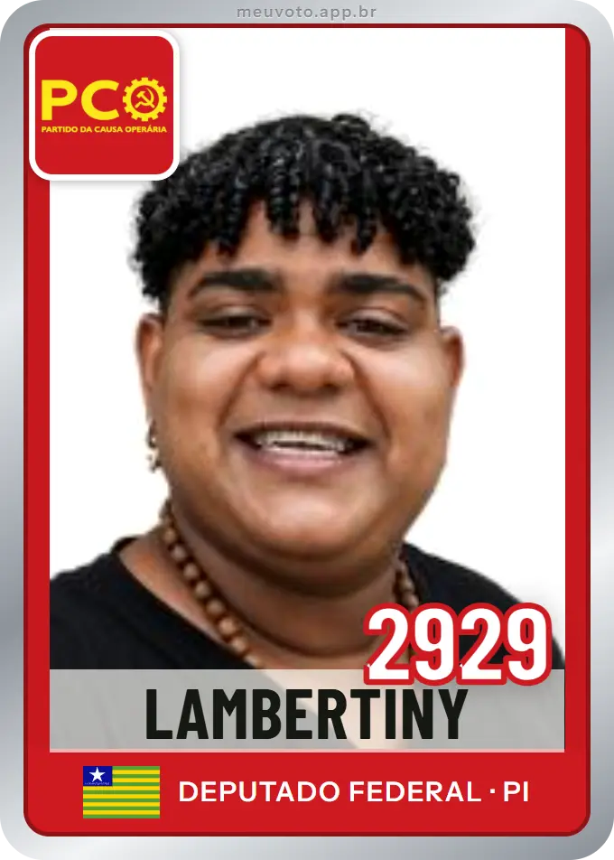Carta de Lambertiny, número 2929, PCO
