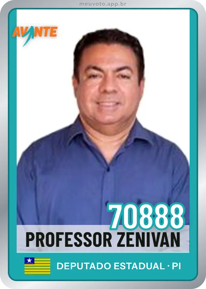 Carta de Professor Zenivan, número 70888, Avante