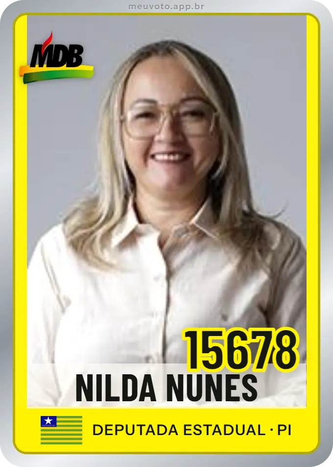 Carta de Nilda Nunes, número 15678, MDB