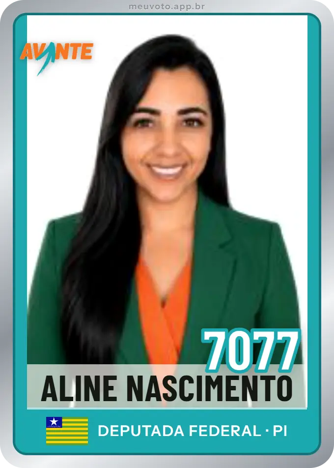 Carta de Aline Nascimento, número 7077, Avante