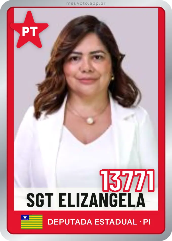Carta de Sgt Elizangela, número 13771, PT