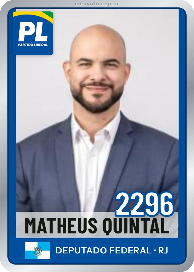 Carta de Matheus Quintal, número 2296, PL