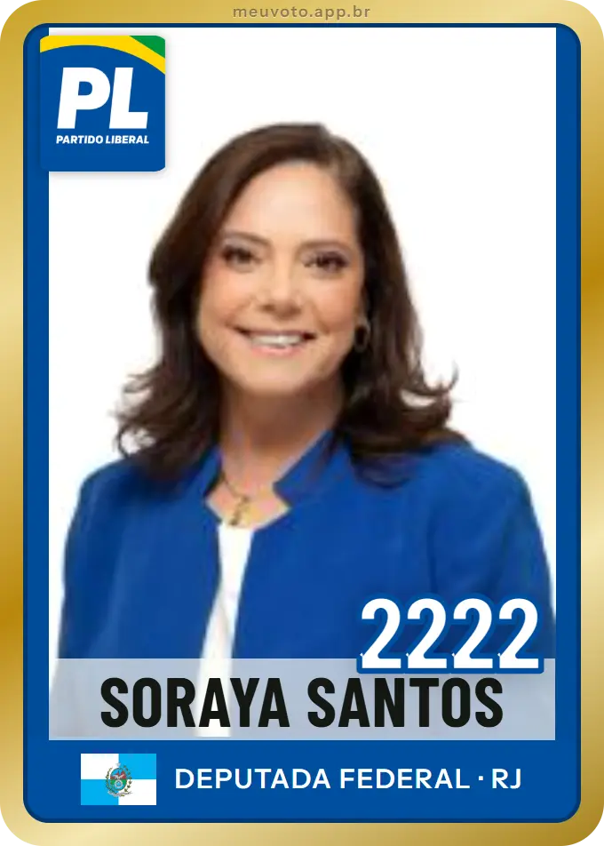 Carta de Soraya Santos, número 2222, PL