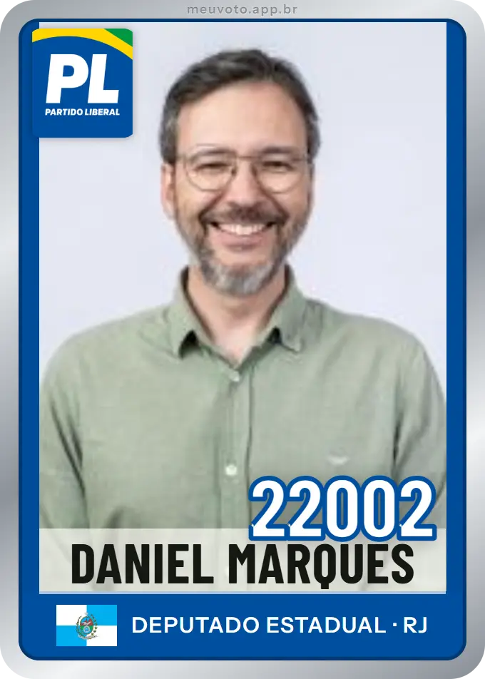 Carta de Daniel Marques, número 22002, PL