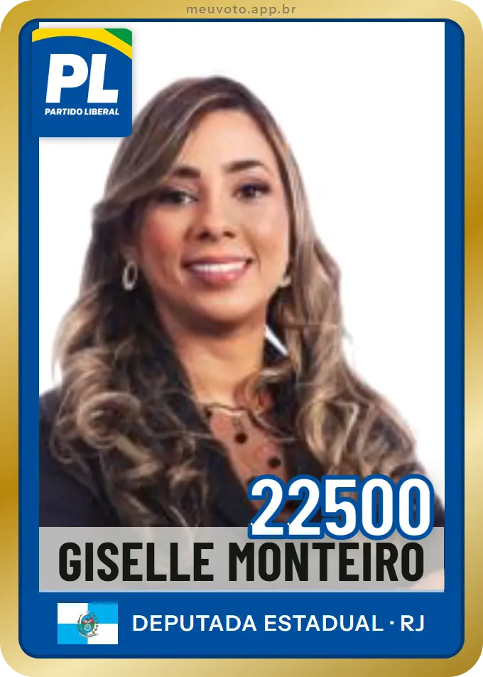 Carta de Giselle Monteiro, número 22500, PL