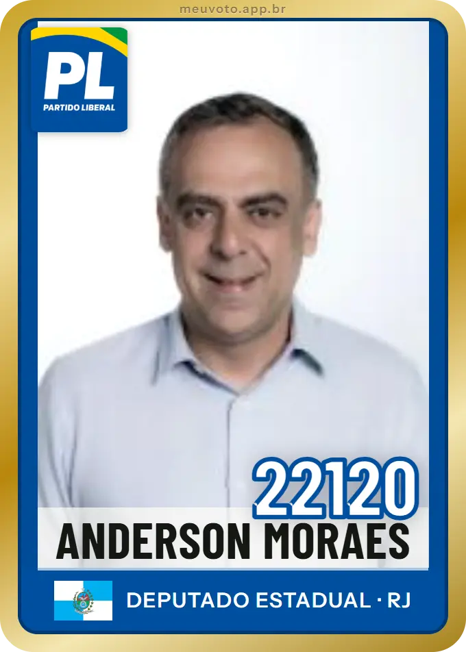 Carta de Anderson Moraes, número 22120, PL