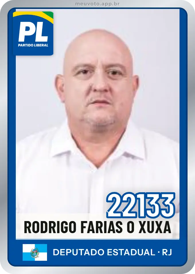 Carta de Rodrigo Farias O Xuxa, número 22133, PL