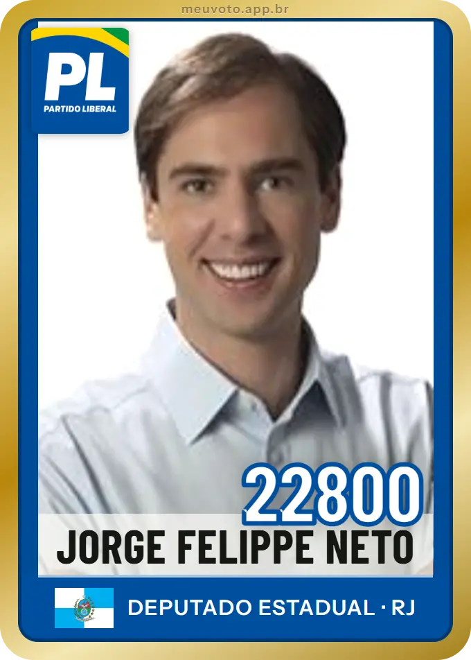 Carta de Jorge Felippe Neto, número 22800, PL