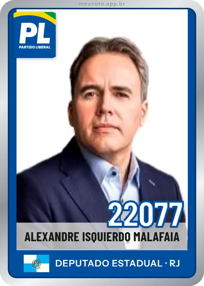 Carta de Alexandre Isquierdo Malafaia, número 22077, PL