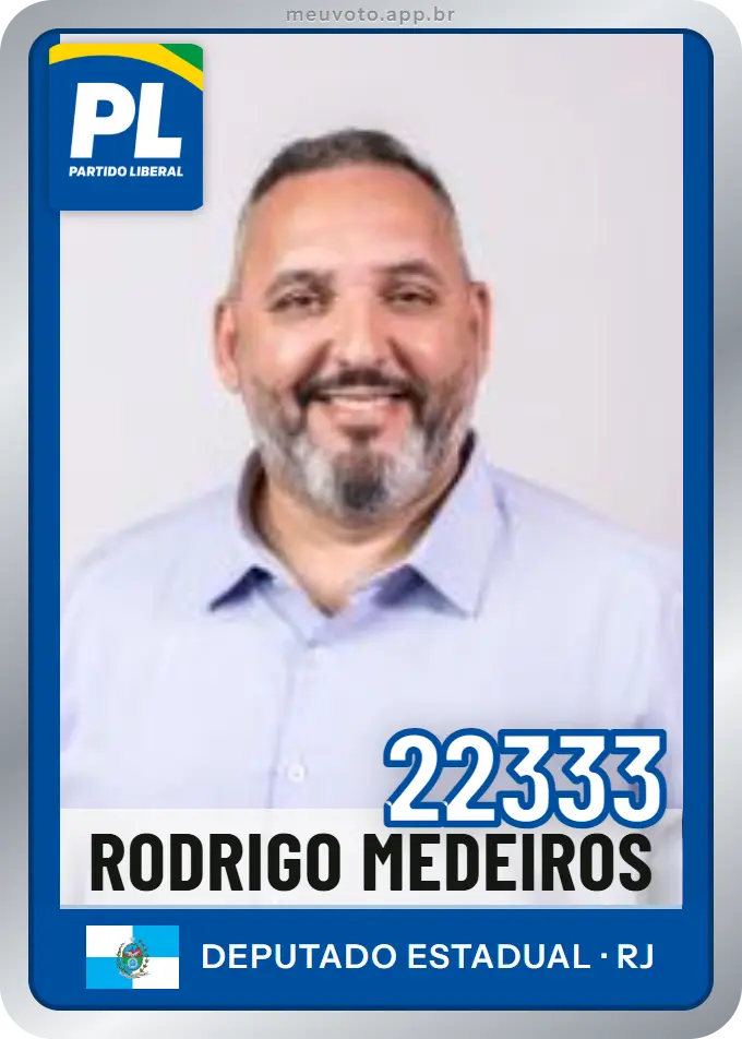 Carta de Rodrigo Medeiros, número 22333, PL