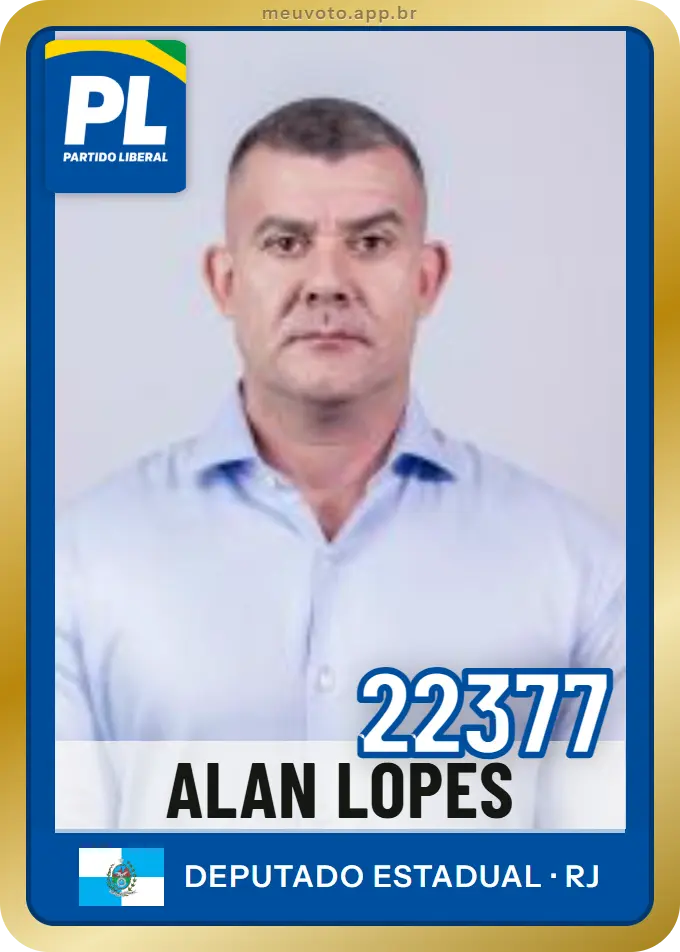 Carta de Alan Lopes, número 22377, PL