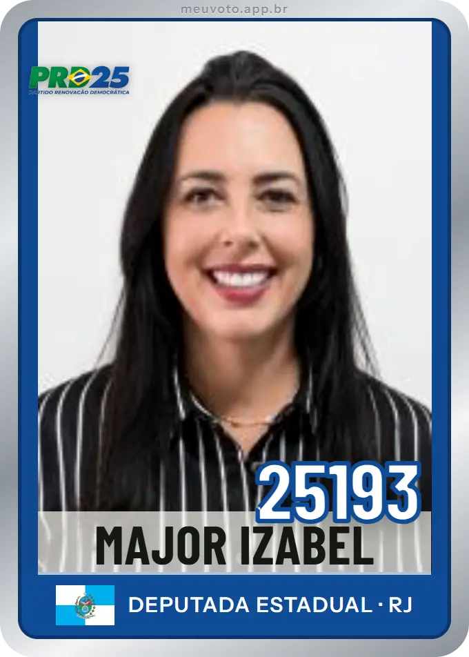 Carta de Major Izabel, número 25193, PRD