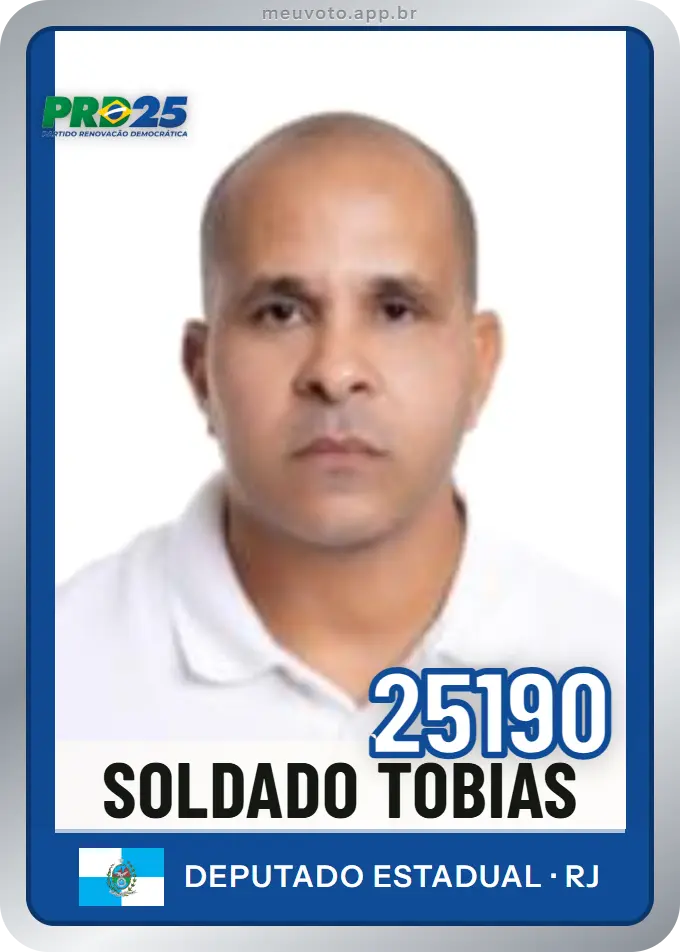 Carta de Soldado Tobias, número 25190, PRD
